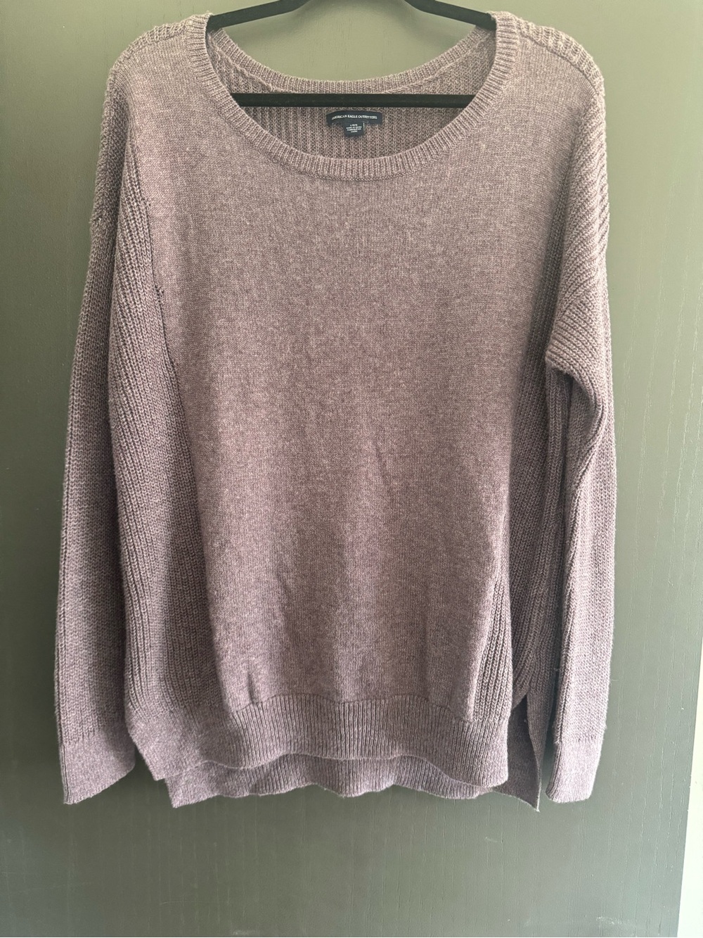 American Eagle Outfitters Scoop Neck Sweater in Purple